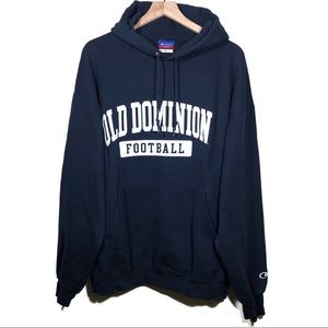 Vtg Champion Old Dominion Monarchs Hoodie Sz XXL